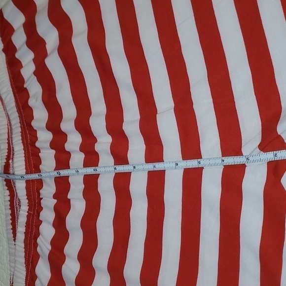 Shelry Red & White Striped Unisex 2 Piece Sz M Pagamas - Picture 13 of 14